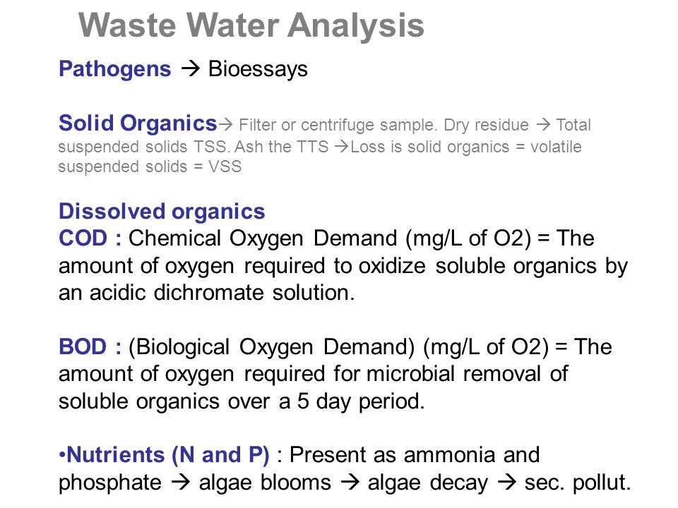 Biological oxygen demand bod of water sample analysis essay